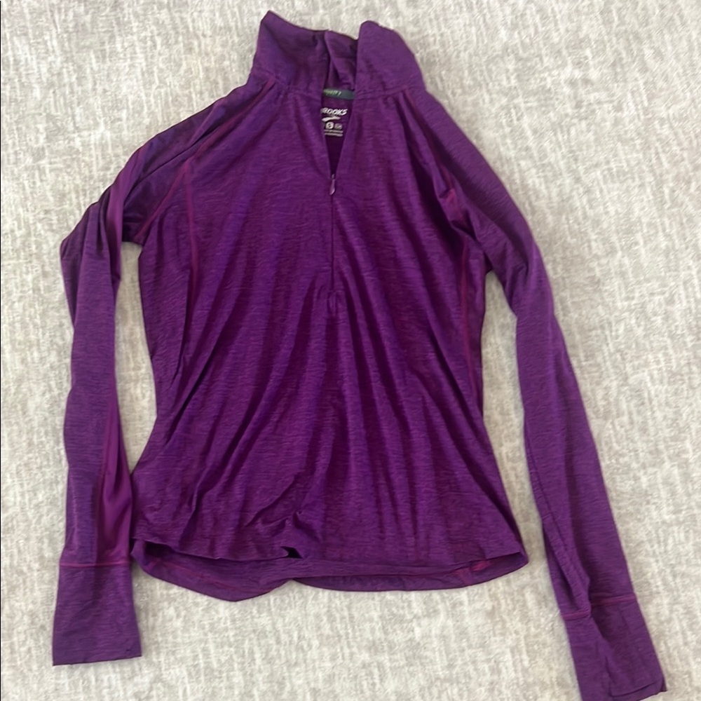 Women's Purple Long Sleeve 1/2 Zip